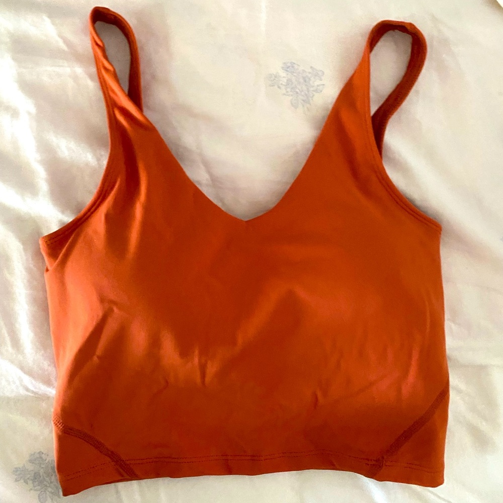 Orange sports tank